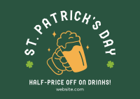 St. Patrick's Deals Postcard Image Preview