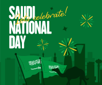 Saudi Day Celebration Facebook Post Design
