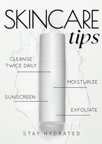 Minimalist Skincare Tips Poster Image Preview