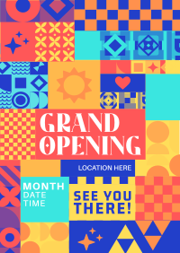 Grand Opening Blocks Flyer Image Preview