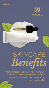 Skincare Benefits Organic Instagram reel Image Preview