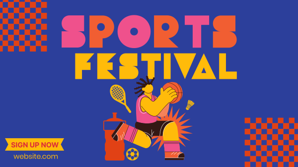 Go for Gold on Sports Festival Facebook Event Cover Design Image Preview