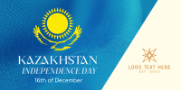 Kazakhstan Independence Day Twitter Post Design