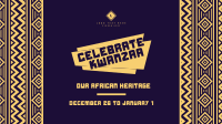 Celebrate Kwanzaa Heritage Facebook Event Cover Design