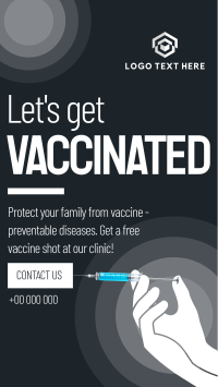 Let's Get Vaccinated Facebook story Image Preview