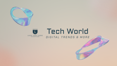 Holographic Techno YouTube cover (channel art) Image Preview