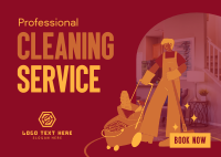 House Cleaner Postcard Image Preview