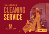 House Cleaner Postcard Design