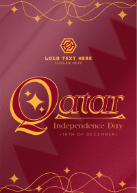 Qatar National Day Flyer Design