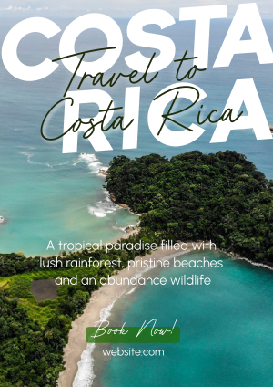 Travel To Costa Rica Flyer Image Preview