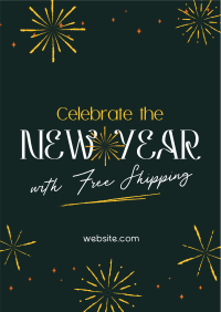 New Year Shipping Deals Flyer Image Preview