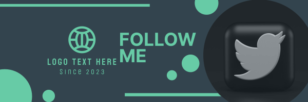 Follow Me Twitter Header Design Image Preview