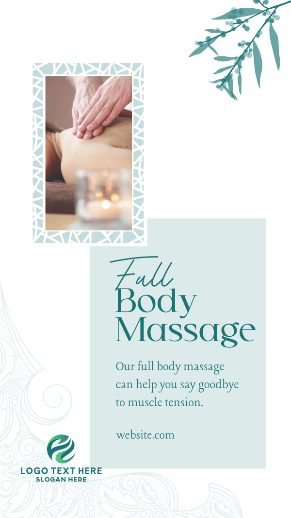 Luxe Body Massage Facebook Story Design