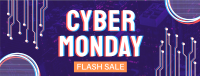 Cyber Monday Flash Sale Facebook Cover Design
