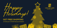 Christmas Free Shipping Twitter post Image Preview