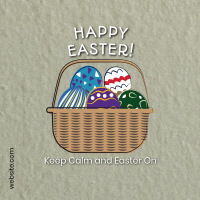 Easter Eggs Basket Instagram post Image Preview