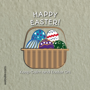 Easter Eggs Basket Instagram post Image Preview