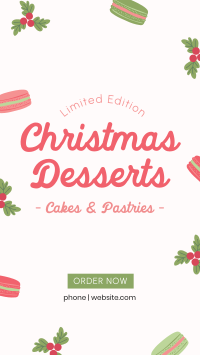 Cute Homemade Christmas Pastries Instagram Story Design