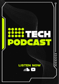 Technology Podcast Circles Flyer Image Preview