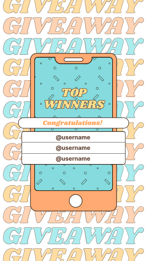 Comical Giveaway Winners Facebook story Image Preview