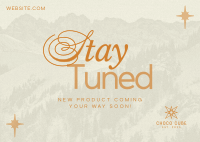 Minimalist Stay Tuned Postcard Image Preview