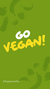 Go Vegan Instagram story Image Preview