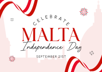 Celebrate Malta Freedom Postcard Image Preview