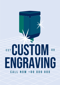 Custom Engraving Poster Design