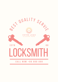 Lock and Key Poster Design