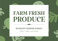 Farm Fresh Produce Postcard Image Preview