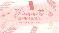 Summer Super Sale Facebook Event Cover Design