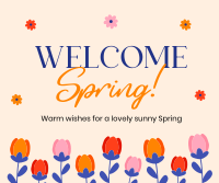 Welcome Spring Greeting Facebook post Image Preview