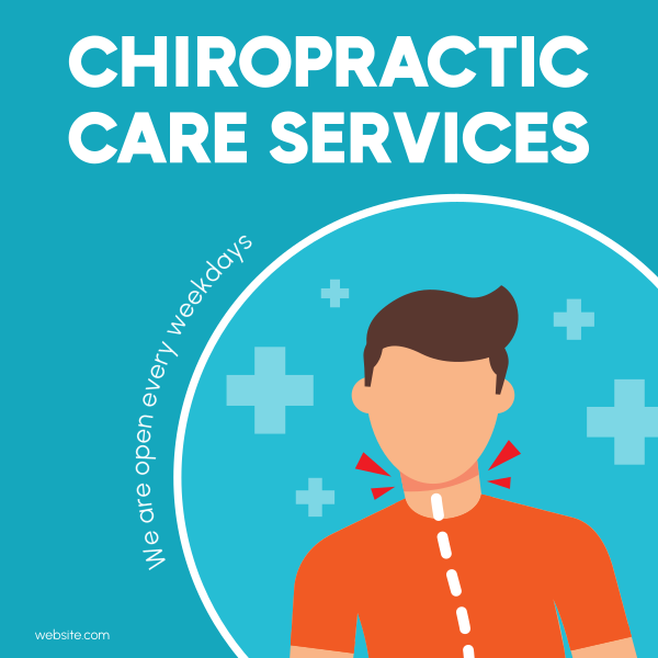 Chiropractic Care Instagram Post Design