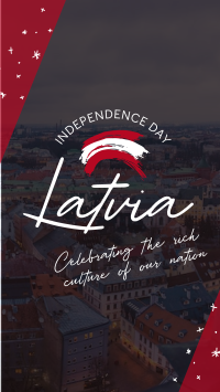 Latvia Independence Day Facebook Story Design