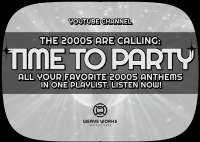 2000s Party Playlist Postcard Image Preview