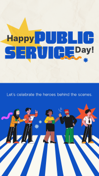 Playful Public Service Day Instagram story Image Preview