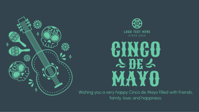 Bright and Colorful Cinco De Mayo Facebook event cover Image Preview