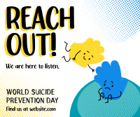 Reach Out Suicide prevention Facebook Post Design