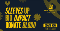 Droplet Blood Donation Facebook Ad Design
