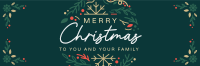 Christmas Ornament Greeting Twitter header (cover) Image Preview