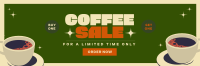 Trendy Coffee Shop Sale Twitter Header Image Preview