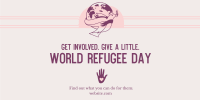 World Refugee Day Dove Twitter Post Design