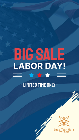 Big Sale Labor Day Instagram story