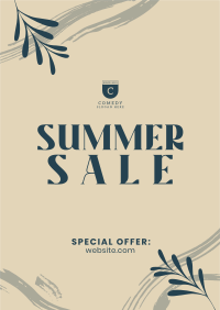 Tropical Summer Sale Flyer Design