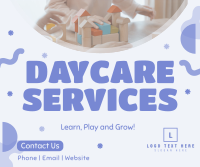 Learn and Grow in Daycare Facebook Post Design