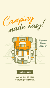 Camping made easy TikTok video Image Preview
