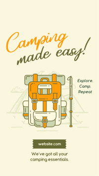 Camping made easy Video Image Preview