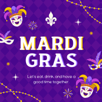 Mardi Gras Masquerade Instagram post Image Preview