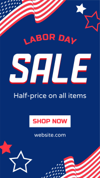 Labor Day Sale Instagram Story Design