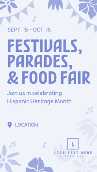 Hispanic Heritage Party Facebook Story Design